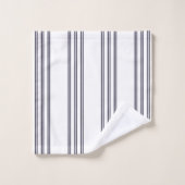 ELEGANT EINFACHER MINIMALISTISCHER ÄGEAN STRIPE NA BADHANDTUCH SET (Waschlappen)