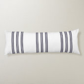 ELEGANT EINFACHER MINIMALISTISCHER ÄGEAN STRIPE NA SEITENSCHLÄFERKISSEN (Rückseite)