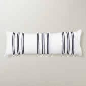 ELEGANT EINFACHER MINIMALISTISCHER ÄGEAN STRIPE NA SEITENSCHLÄFERKISSEN (Vorderseite)