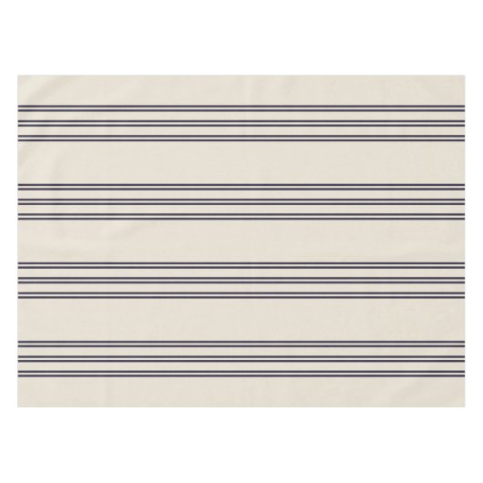 ELEGANT EINFACHER MINIMALISTISCHER ÄGEAN STRIPE NA TISCHDECKE (Vorderseite (Horizontal))