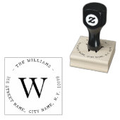 Elegant Einfacher Nachname Gummistempel (Stempel)