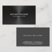 Elegant einfacher professioneller Beruf Metall Visitenkarte (Vorne/Hinten)