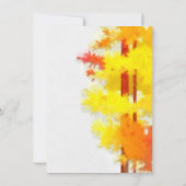 Elegant Einfaches Herbstfest Erntedank Einladung (Rückseite)