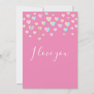 Elegant Einfaches Ich liebe dich Design Einladung