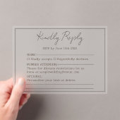 Elegant einfaches Minimal Script mit freundlicher Acryleinladungen (Insitu (Handheld))