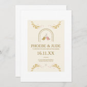 Elegant Einladung (Vorne/Hinten)