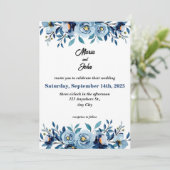 Elegant Einzigartig Chic Romantischer Minimalistis Einladung (Stehend Vorderseite)