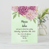 Elegant Einzigartig Chic Romantischer Minimalistis Einladung (Stehend Vorderseite)