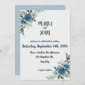 Elegant Einzigartig Chic Romantischer Minimalistis Einladung (Vorne/Hinten)