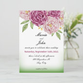 Elegant Einzigartig Chic Romantischer Minimalistis Einladung (Stehend Vorderseite)