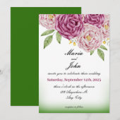 Elegant Einzigartig Chic Romantischer Minimalistis Einladung (Vorne/Hinten)