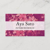 Elegant Einzigartiges japanisches Rosa Kirschbloss Visitenkarte (Vorderseite)