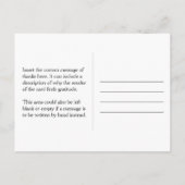 Elegant, elegant "Vielen Dank!" Postkarte (Rückseite)