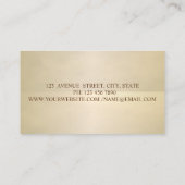 Elegant, elegant, Vintag, einfach Visitenkarte (Rückseite)