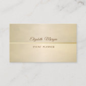 Elegant, elegant, Vintag, einfach Visitenkarte (Vorderseite)