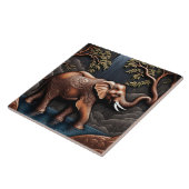 Elegant Elephant Amidst Ruhe Wasserfall Szene Fliese (Seite)