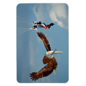 Elegant Elephant Eagle Magnet (Vertikal)