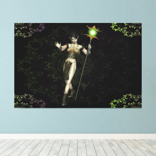 Elegant Elf Frau Canvas Print Picture 22 Leinwanddruck (Insitu (Holzboden))