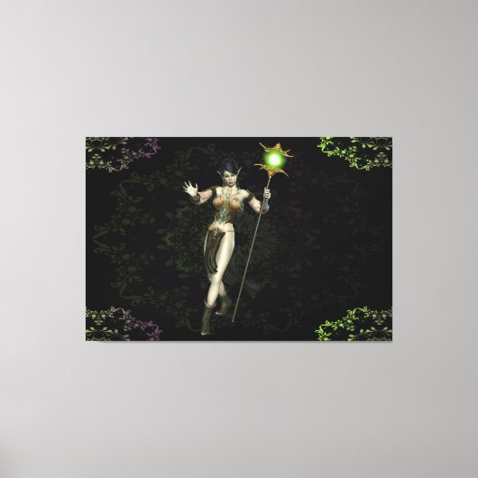 Elegant Elf Frau Canvas Print Picture 22 Leinwanddruck (Vorderseite)