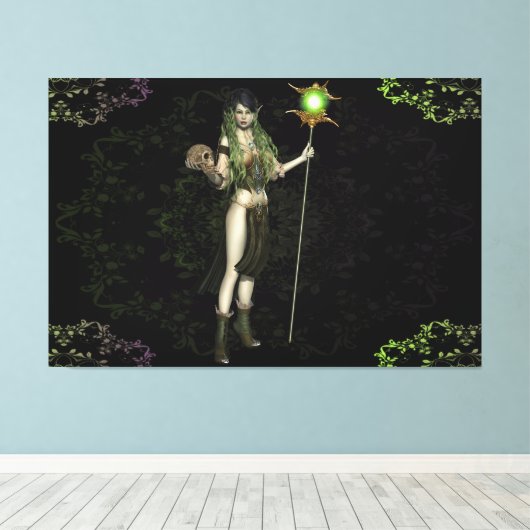 Elegant Elf Frau Canvas Print Picture 23 Leinwanddruck (Insitu (Holzboden))