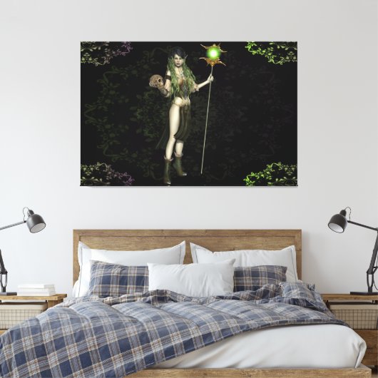 Elegant Elf Frau Canvas Print Picture 23 Leinwanddruck (Insitu (Schlafzimmer))