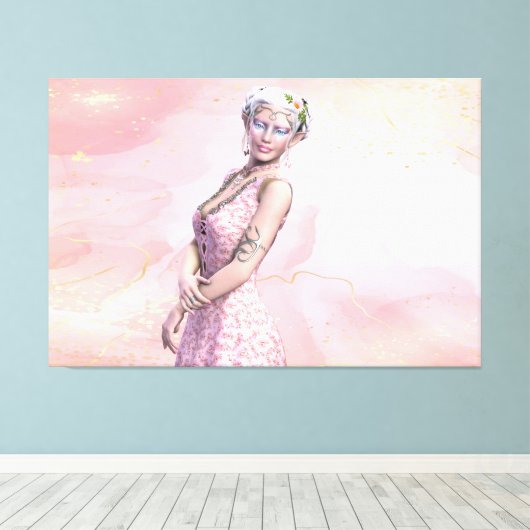 Elegant Elf Frau Canvas Print Picture 25 Leinwanddruck (Insitu (Holzboden))
