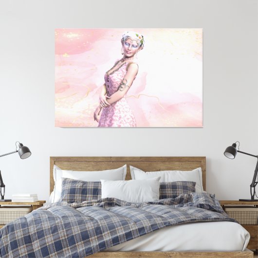 Elegant Elf Frau Canvas Print Picture 25 Leinwanddruck (Insitu (Schlafzimmer))