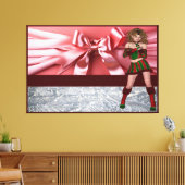 Elegant Elf Pink Ribbon Frauen Leinwand Bild 19 (Insitu (Wohnzimmer))