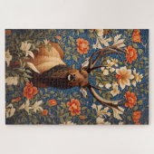 Elegant Elk William Morris Inspiriert Puzzle (Horizontal)