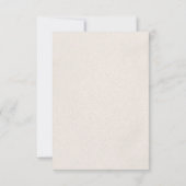 Elegant Embossed Floral Wedding Response Cards Einladung (Rückseite)