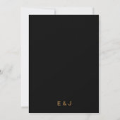 Elegant Embroidered Floral Save The Date (Rückseite)