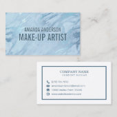 Elegant Emerald Blue Marble | Visitenkarte (Vorne/Hinten)