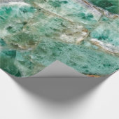Elegant Emerald Crystal Geschenkpapier (Ecke)