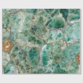 Elegant Emerald Crystal Geschenkpapier (Flach)