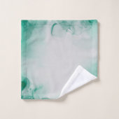 Elegant Emerald Green Badhandtuch Set (Waschlappen)