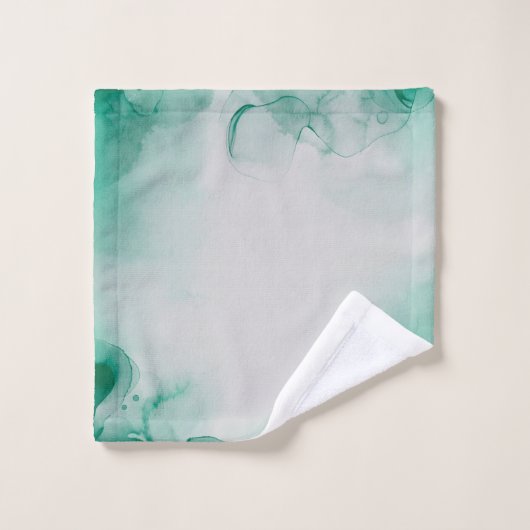 Elegant Emerald Green Badhandtuch Set (Waschlappen)