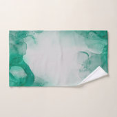 Elegant Emerald Green Badhandtuch Set (Handtuch)