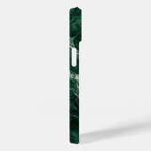 Elegant Emerald Green Marble Texture iPhone Case (Rückseite / Rechts)