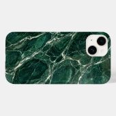 Elegant Emerald Green Marble Texture iPhone Case (Rückseite (Horizontal))