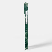 Elegant Emerald Green Marble Texture iPhone Case (Rückseite / Links)
