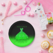 Elegant Emerald Green Spanish Gown Quinceañera Pap Pappteller (Party)