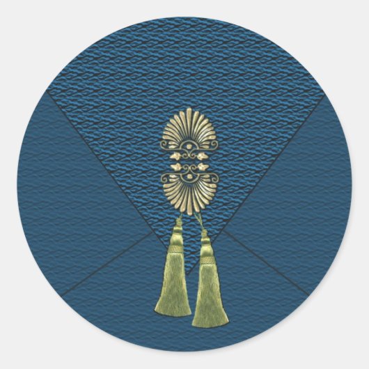 Elegant Emerald Green Tassel Stickers (Vorderseite)