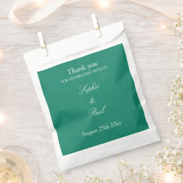 Elegant Emerald Green Wedding Vielen Dank für Ihre Geschenktütchen