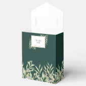 Elegant Emerald Greenery Foliage Wedding Geschenkschachtel (Geöffnet)