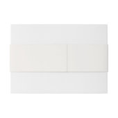 Elegant Emerald Outlined Monogram Wedding Einladungsbanderole (Rückseitenbeispiel)