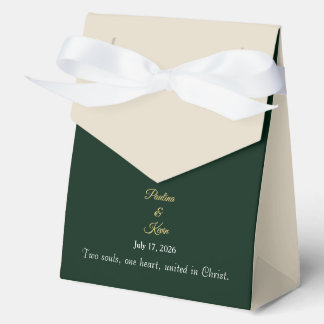 Elegant Emerald Wedding Favor Geschenkschachtel