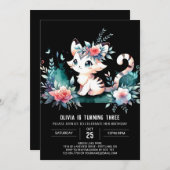 Elegant Enchanted Tiger Birthday Einladung (Vorne/Hinten)