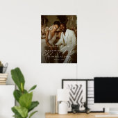 Elegant engagement party welcome photo  poster (Heimbüro)