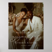 Elegant engagement party welcome photo  poster (Vorne)