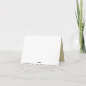 Elegant Envelope Monogram Mocha Dankeschön Card Dankeskarte (Rückseite)